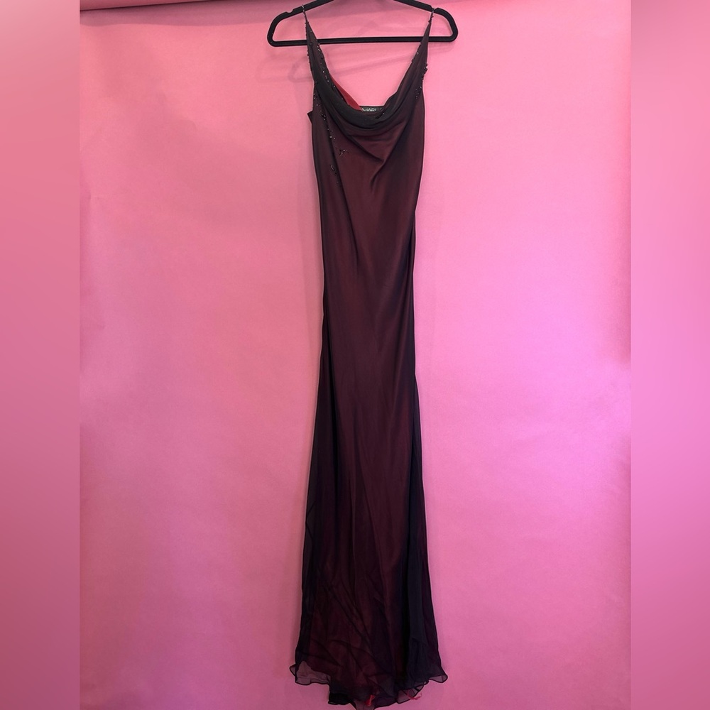 Tahari Slip Dress with Beading Detail